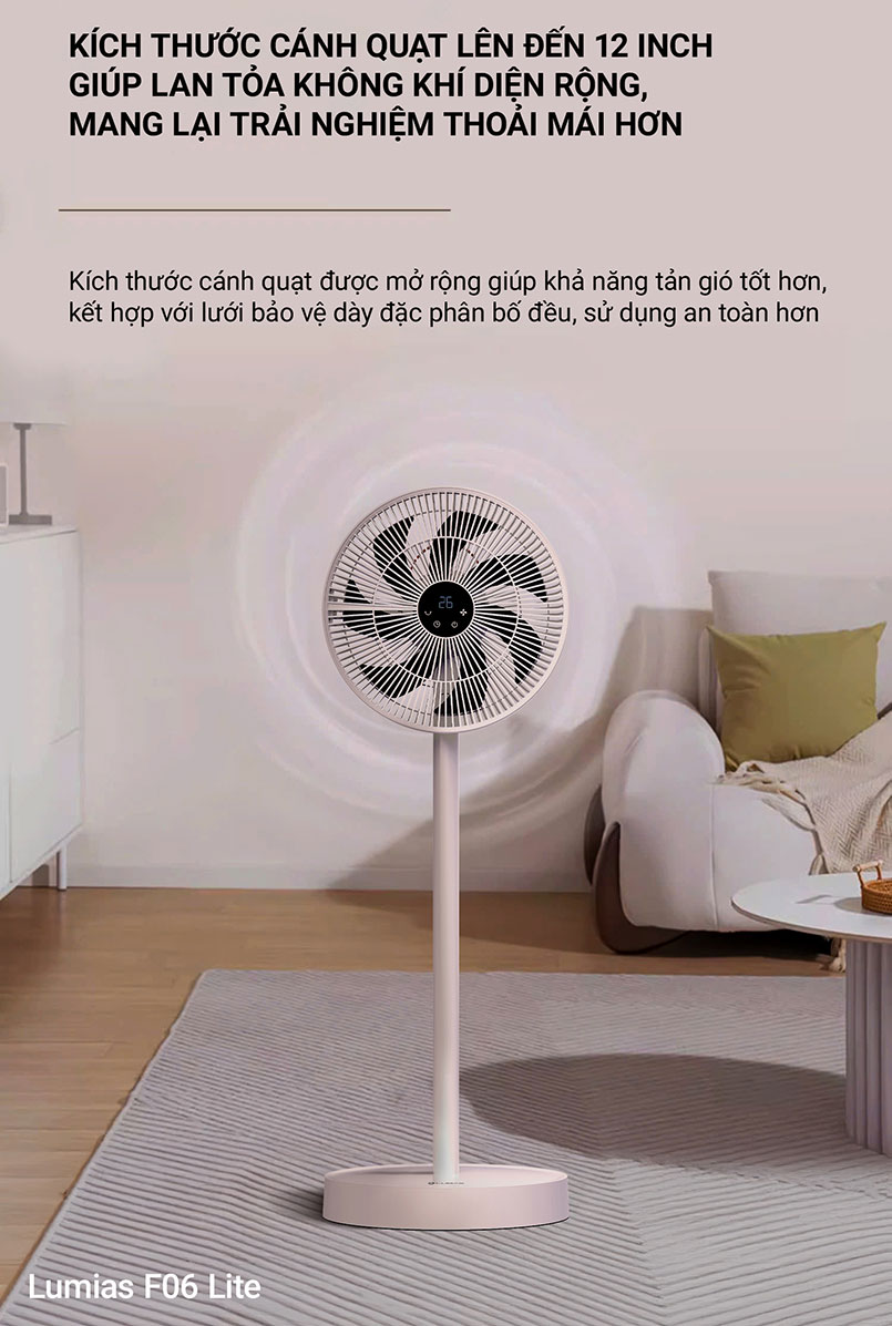 Quạt đứng có thể gấp gọn Lumias F06 Lite