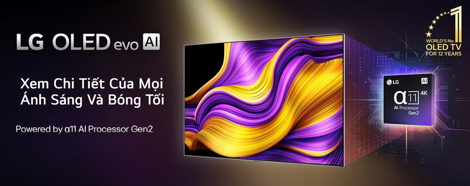 Smart Tivi OLED LG evo AI 4K 77 inch OLED77G5PSA