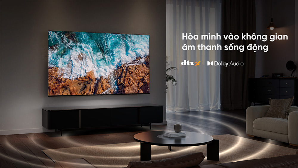 Hòa mình vào không gian âm thanh Smart Tivi Hisense 4K 50 Inch 50A6Q