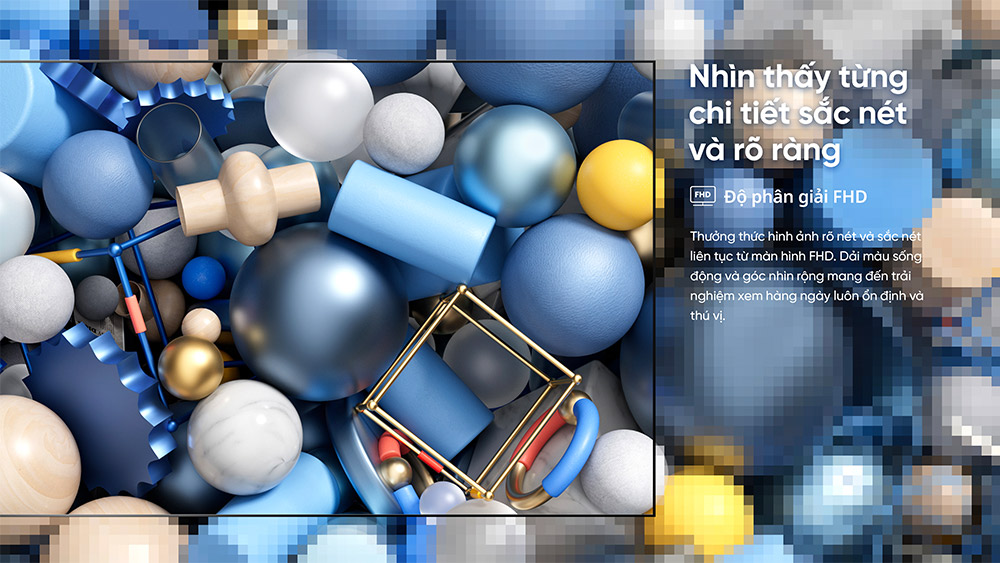 Độ phân giải Full HD Tivi Hisense Full HD 43 inch 43A4Q