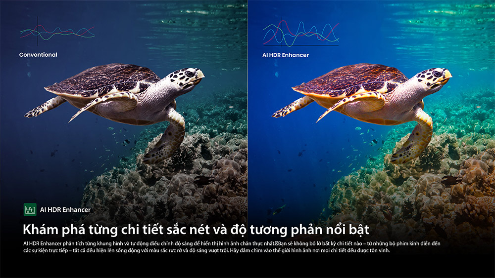 AI HDR Enhancer Tivi Mini LED Toshiba AI 4K 85 inch 85Z670RP