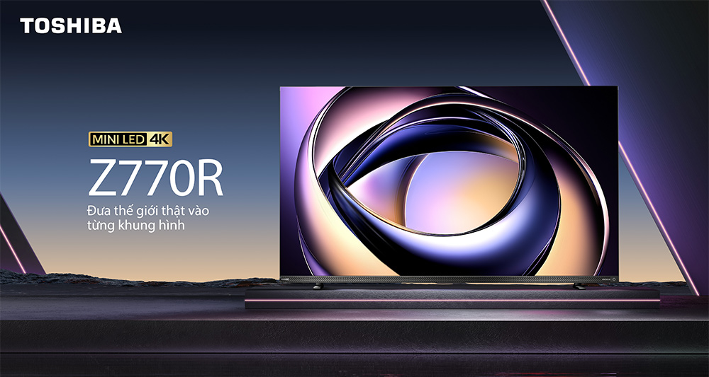 Thiết kế Tivi Mini LED Toshiba AI 4K 85 inch 85Z770RP