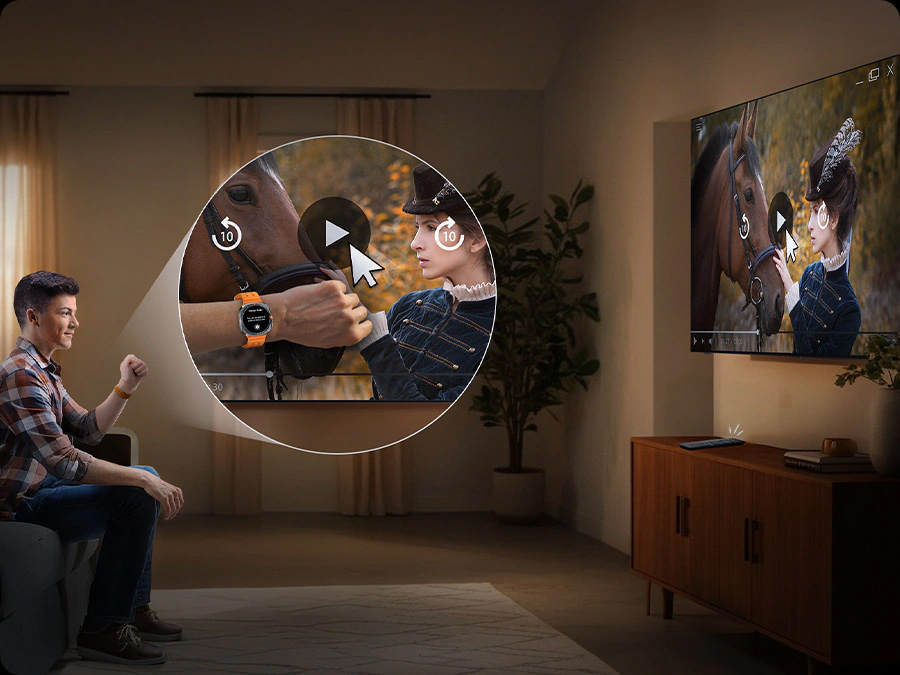 Tính năng Universal Gestures Tivi Samsung QLED 4K AI 75 Inch QA75Q6F