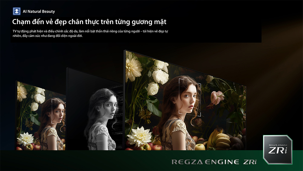 AI Natural Beauty Tivi QLED Toshiba AI 4K 100 Inch 100Z570RP