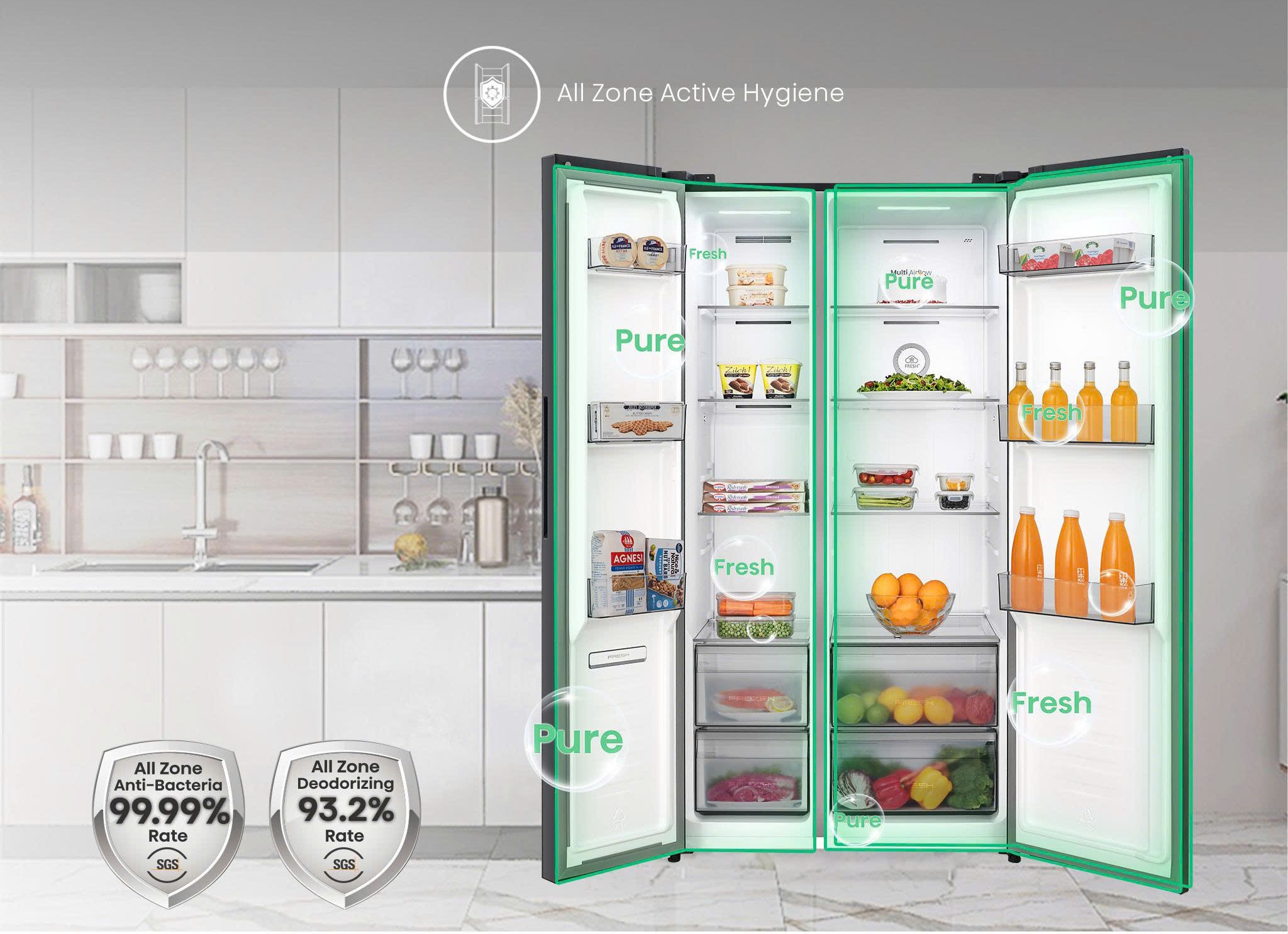 Tủ lạnh Hisense Inverter 550 lít RS708N4EBND