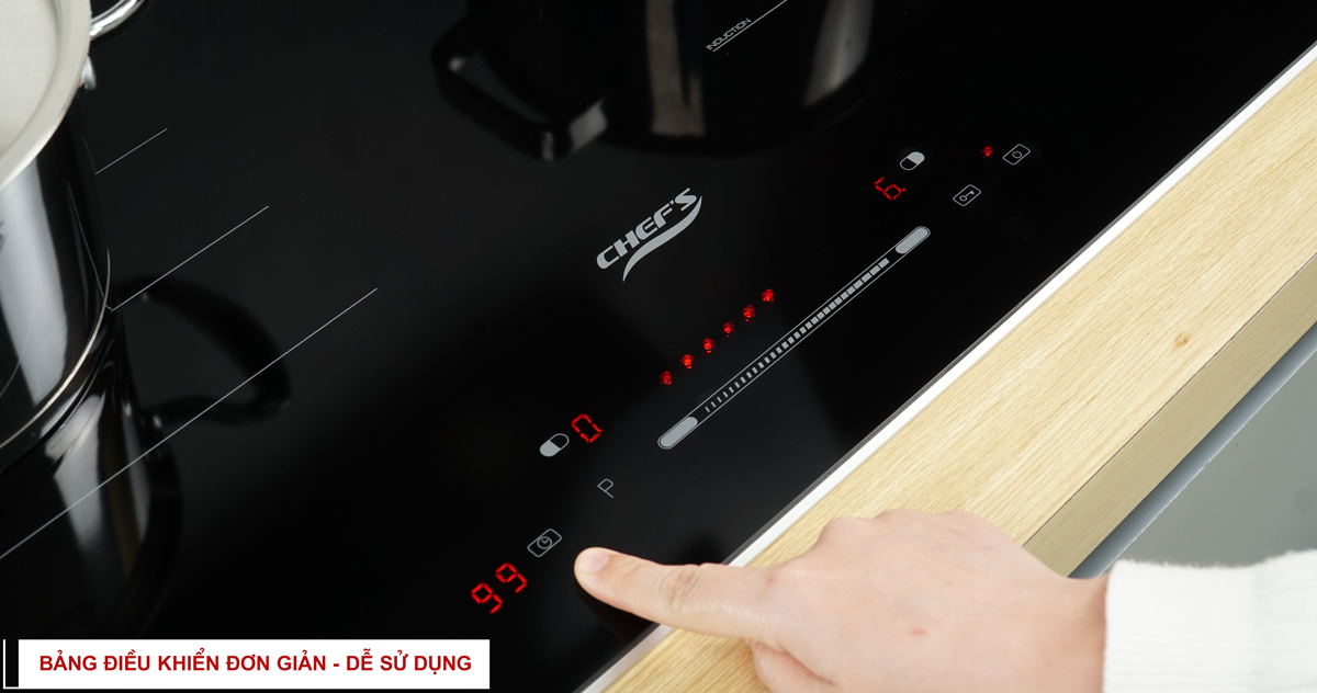 Giao diện của bếp từ chef's EH-DIH208