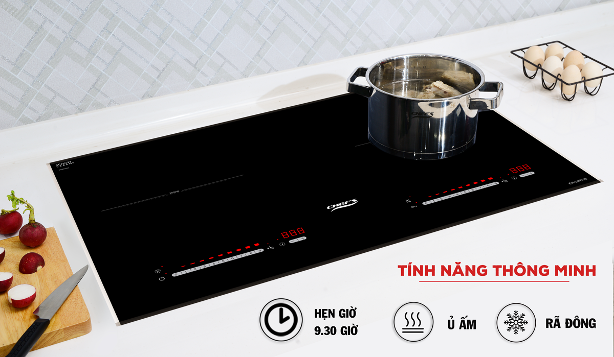 Tính năng thông minh trên bếp từ Chef's