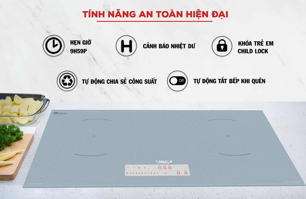 tinh nang hien dai tren bep chefs eh-dih666g