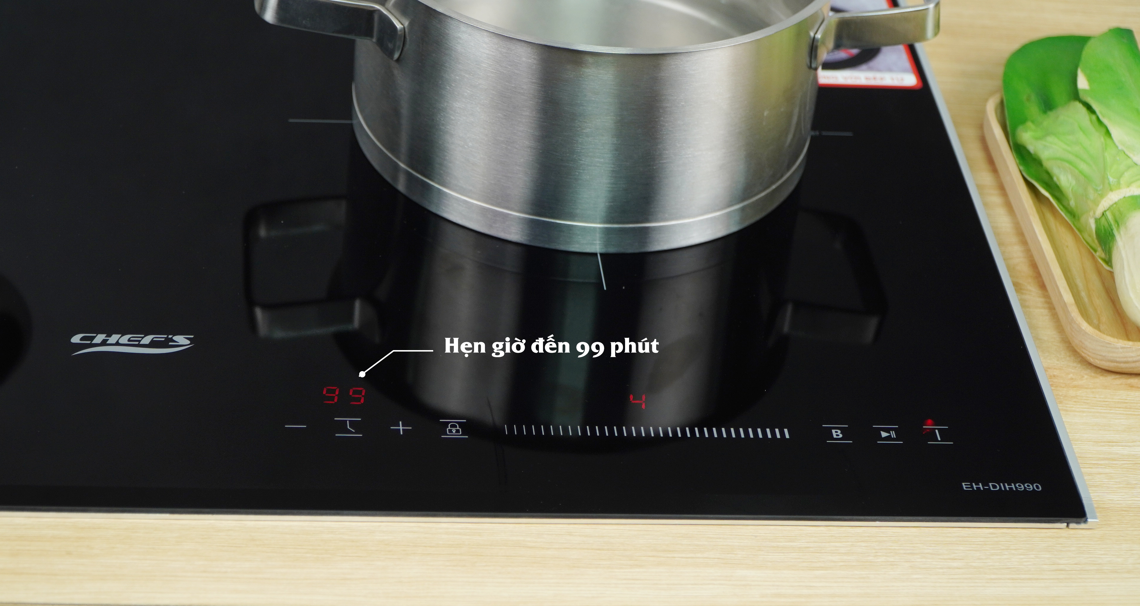 Hẹn giờ trên bếp từ chefs eh-dih990