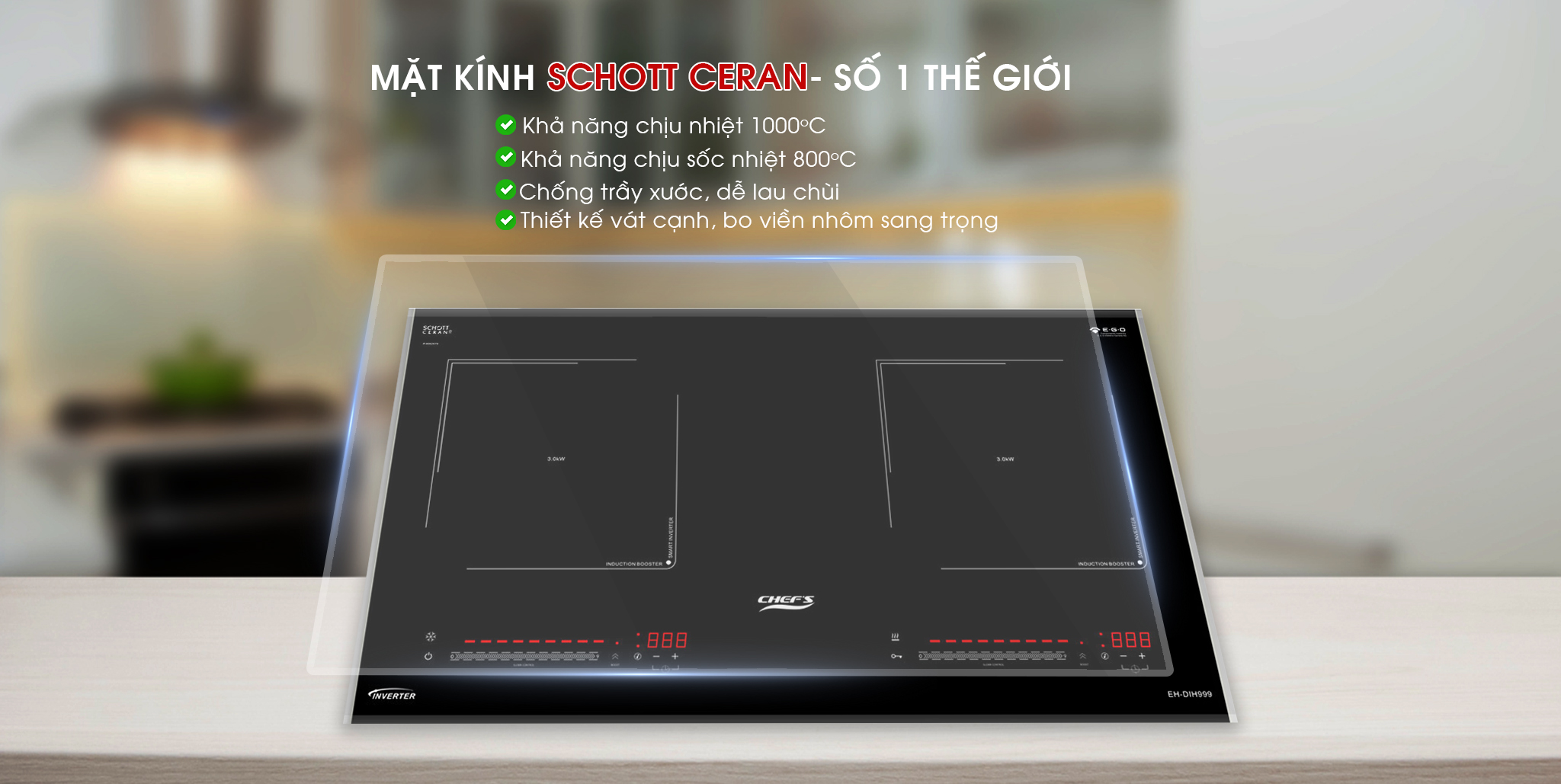 Mặt kính bếp từ EH-DIH999