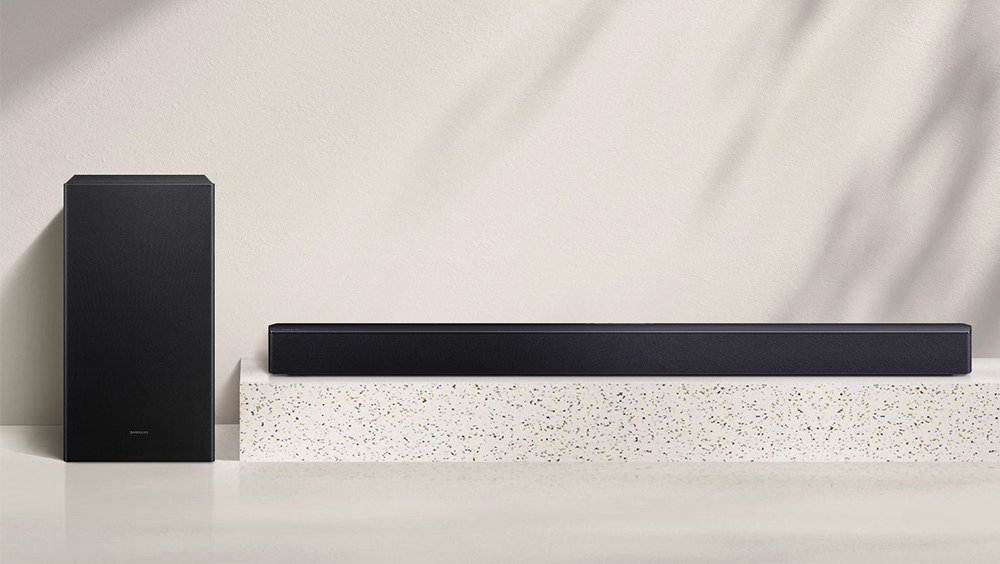 Thiết kế tinh tế bộ loa thanh Samsung HW-B450F/XV 300W