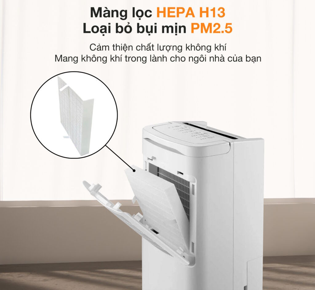 Máy hút ẩm lọc không khí Lumias D6S-26L