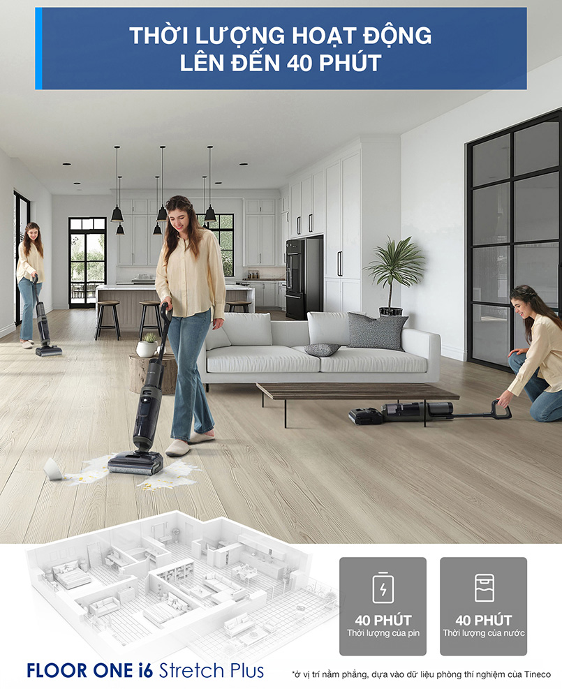 Máy hút bụi Floor One i6 Stretch Plus