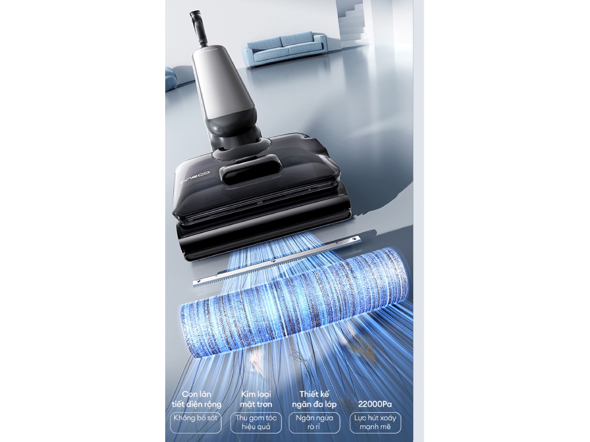 Máy hút bụi lau sàn khô ướt Tineco Floor One S9 Artist Steam Pro
