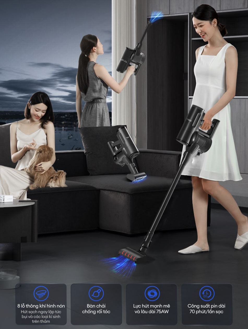 Máy hút bụi lau sàn khô ướt Tineco