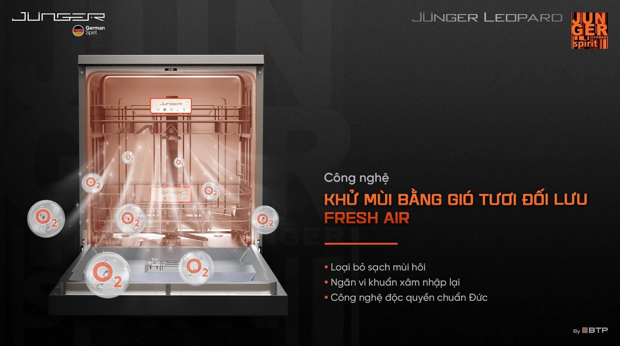 Máy rửa chén Junger Leopard