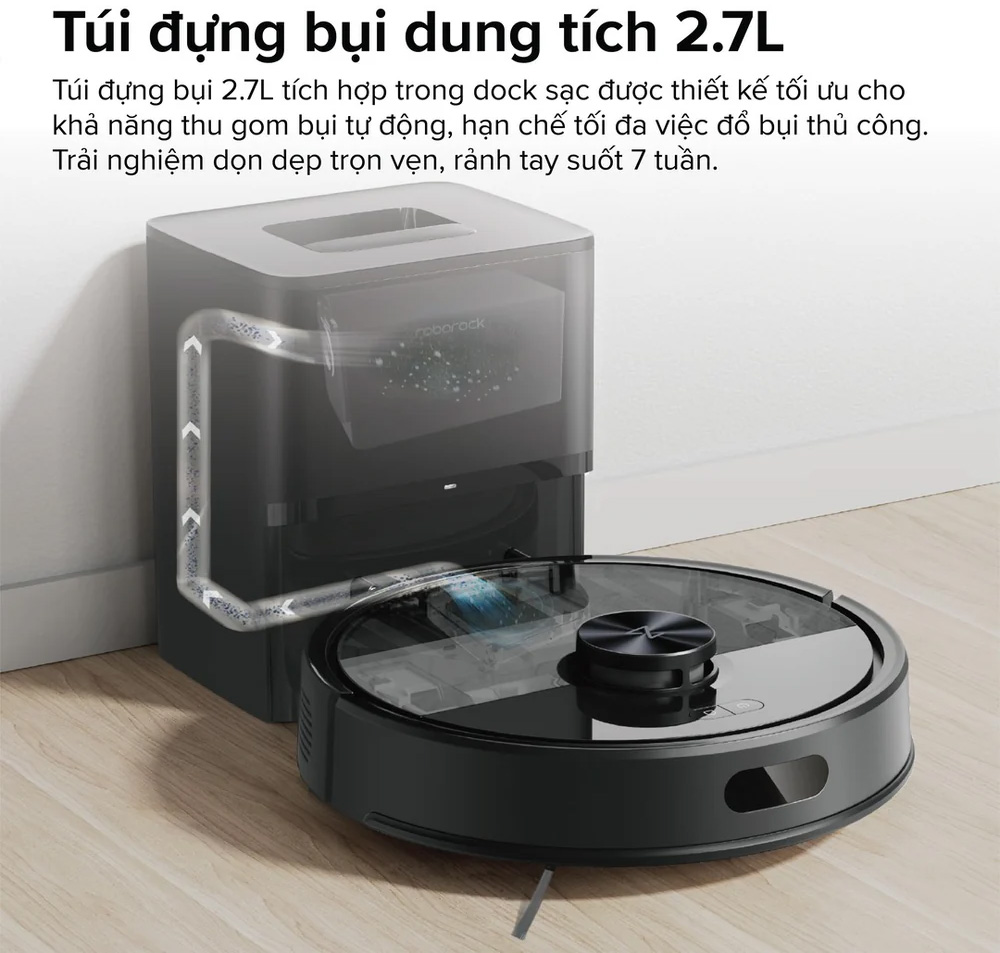 Robot hút bụi lau nhà Roborock Q7TF+