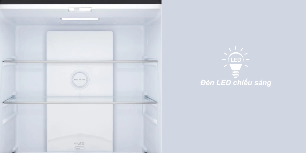 Bạn dễ dàng quan sát thực phẩm bên trong tủ lạnh 400 lít F40BG