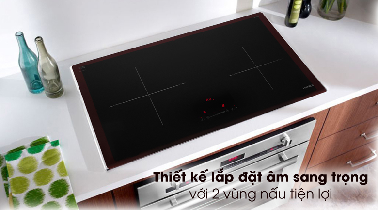 Bếp từ Hafele HC-I772D (536.61.645) được thiết kế đơn giản với màu đen tinh tế