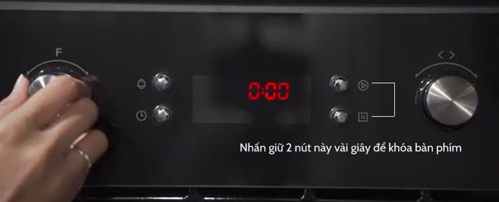 Lò nướng âm tủ Hafele HO-2KT65A 538.61.441 có chức năng khóa trẻ em