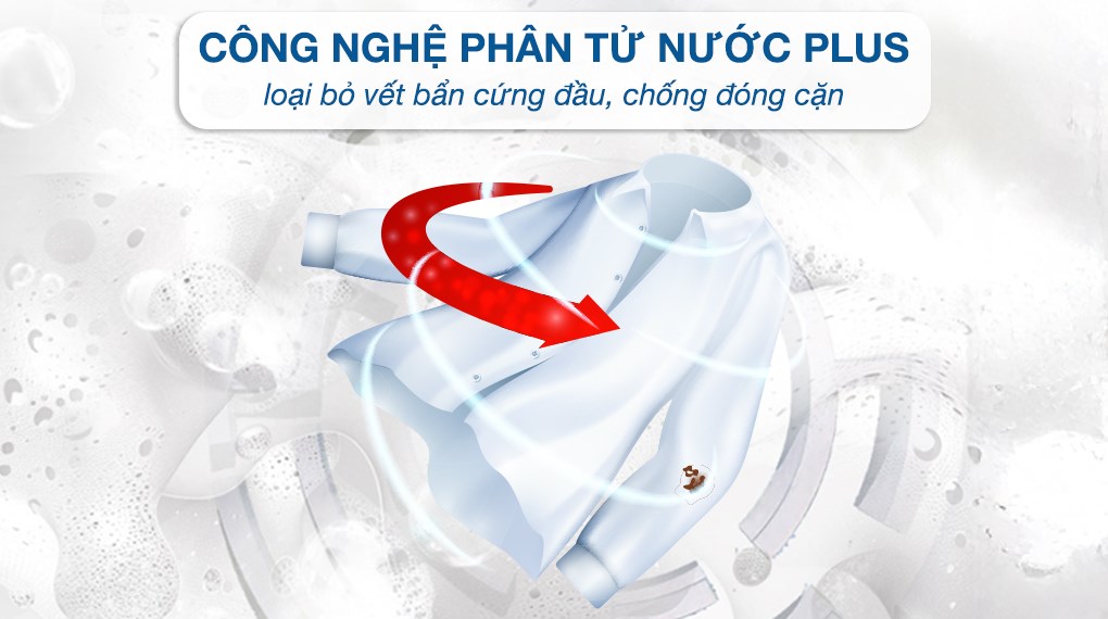 Máy giặt Hisense Inverter 15 kg WT150F50 - Công nghệ phân tử nước plus