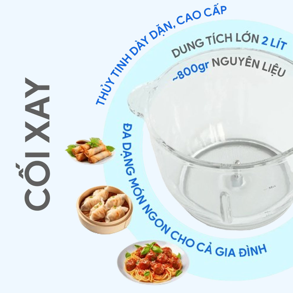 Máy Xay Thịt BlueStone CHB-5151 xay nhuyễn thực phẩm nhanh chóng 