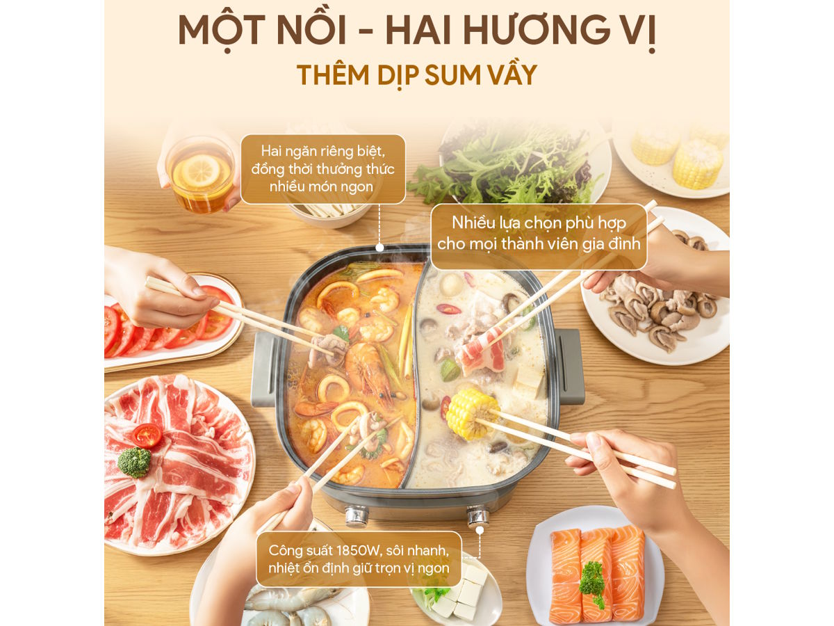 Nồi lẩu điện đa năng BlueStone MPB-7257