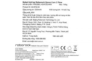 Robot hút bụi Roborock Qrevo Curv 2 Flow