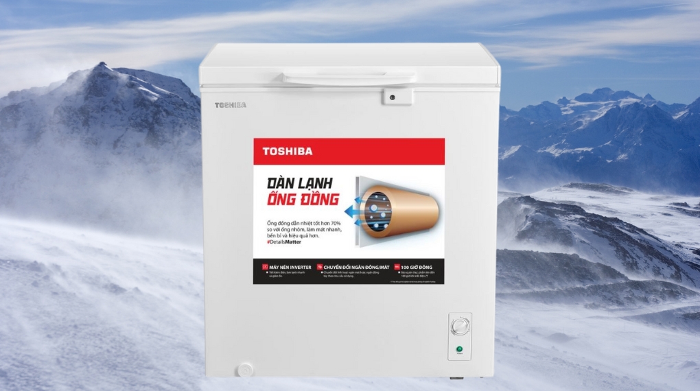 Tủ đông Toshiba Inverter 201 lít GR-RC265CM-PMV(01) - Thiết kế