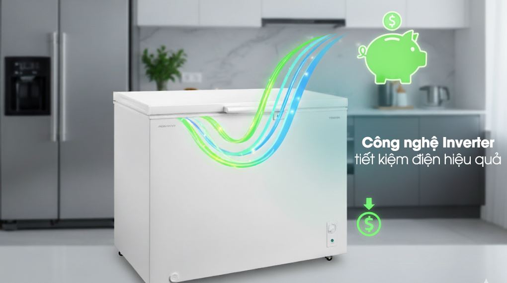 Tủ đông Toshiba Inverter 293 lít GR-RC390CM-PMV(01) - Công nghệ Inverter