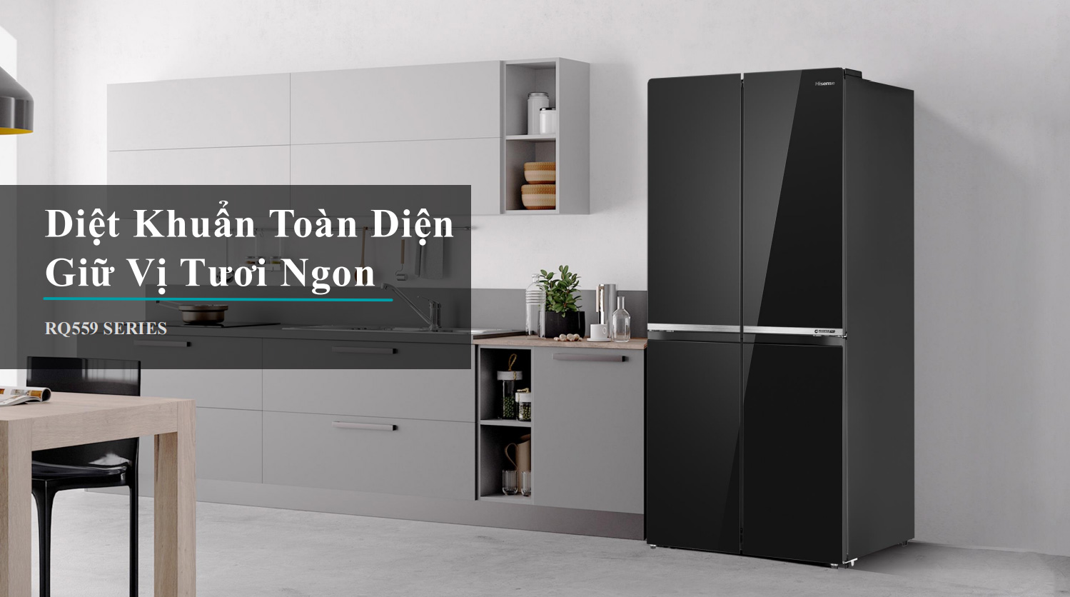 Tủ lạnh Hisense Inverter 427 lít RQ559N4EBU