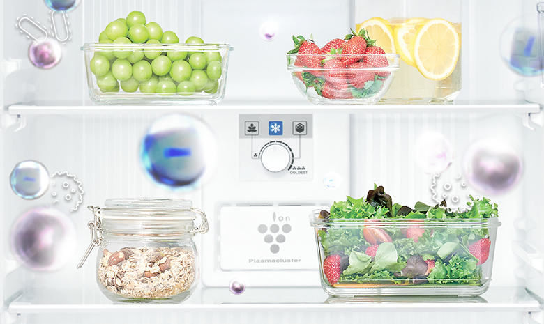 Tủ lạnh Sharp Inverter SJ-XP470AE-SL khử mùi diệt khuẩn