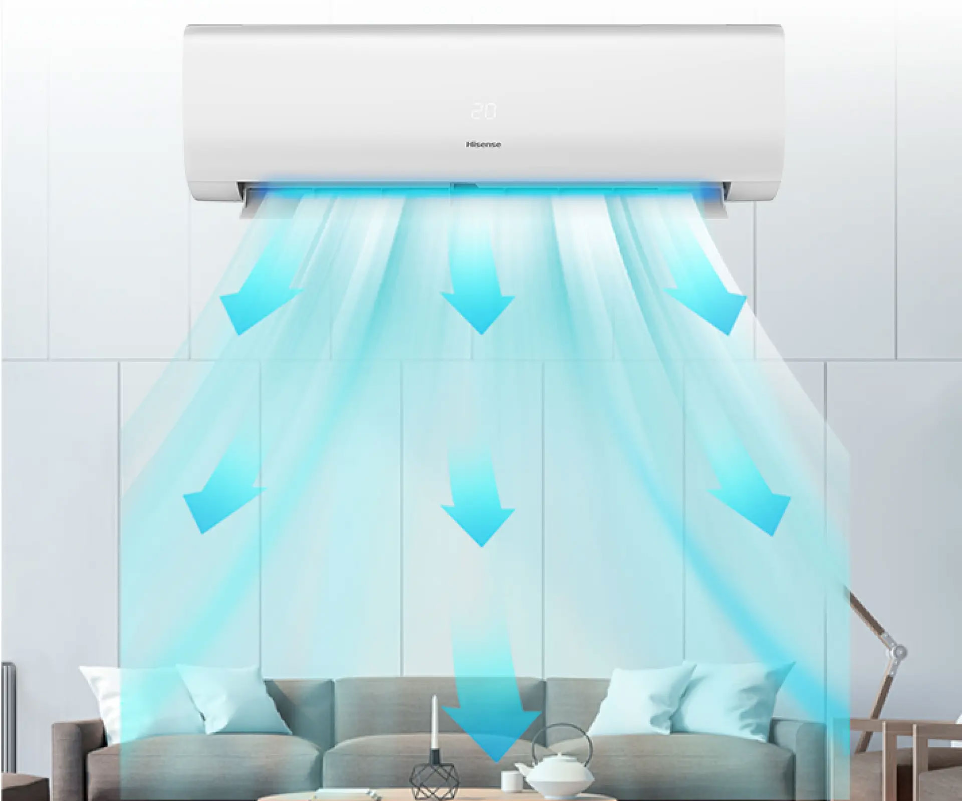 Điều hòa Hisense AS-10CR4RYDDJ02 thổi gió xa đến 18m