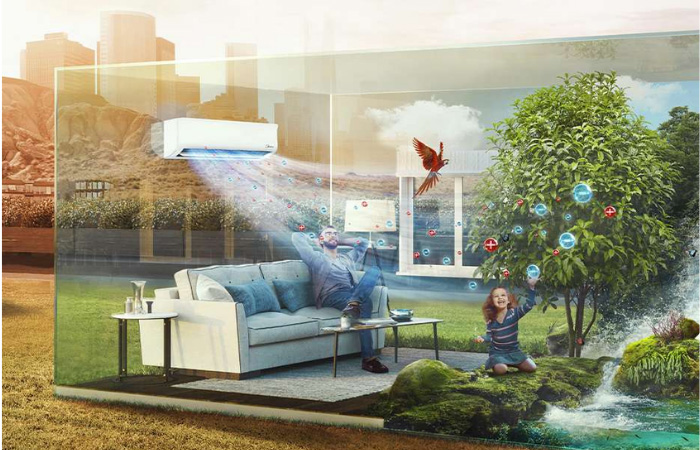 Công nghệ Air Magic Điều hòa 1 chiều Midea MSCE-13CRFN8 Bảo vệ sức khỏe gia đình