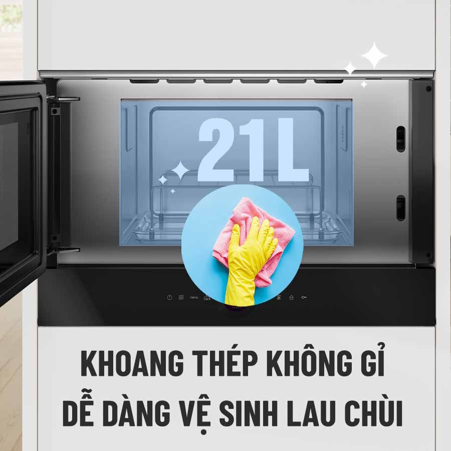 Lò vi sóng âm tủ kèm nướng Bosch