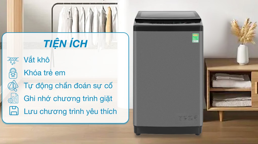 Máy giặt Hisense 10.5 kg WTJA1015UT - Tiện ích