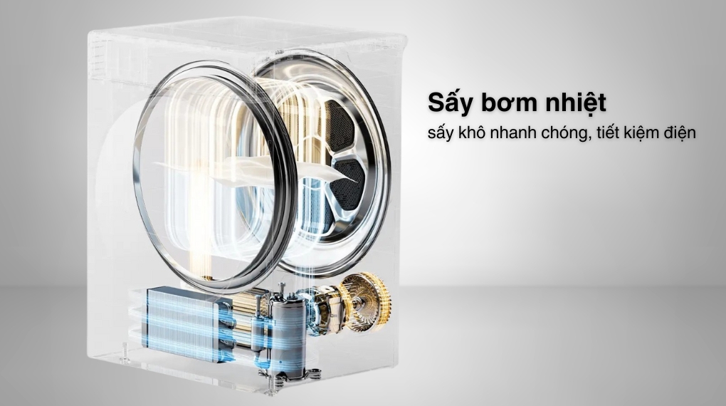 Máy sấy bơm nhiệt Toshiba 10 kg TD-T25BS110HWV(MG) - Sấy bơm nhiệt