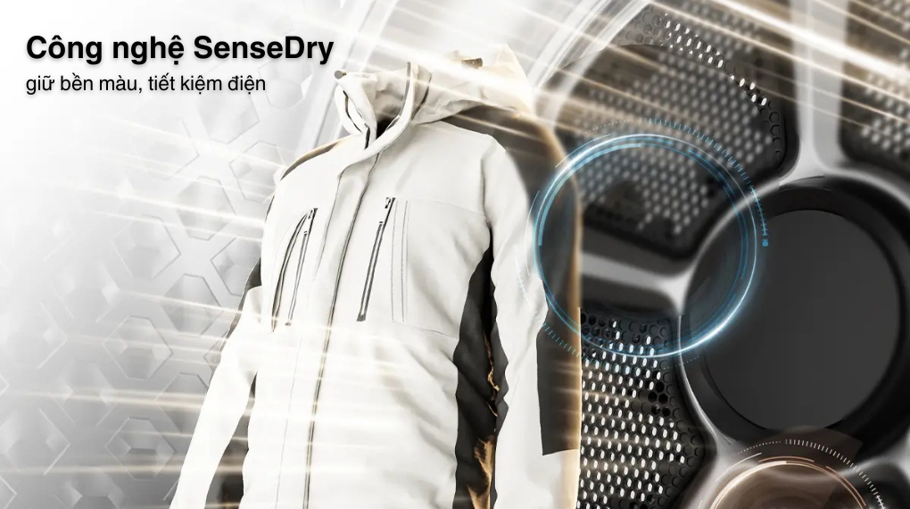 Máy sấy bơm nhiệt Toshiba 10 kg TD-T25BS110HWV(MG) - Công nghệ SenseDry