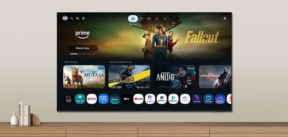 Hệ điều hành One UI Tizen Tivi Samsung Mini LED 4K 75 Inch UA75M80HA