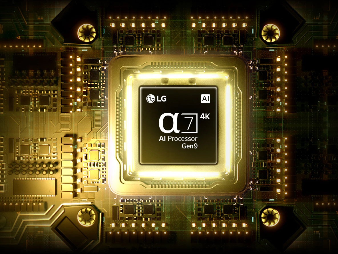 Bộ xử lý AI alpha 7 Gen 9 4K trên tivi