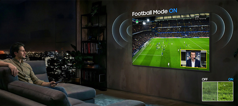 Chế độ Football Tivi Samsung 4K 55 Inch UA55U8500H