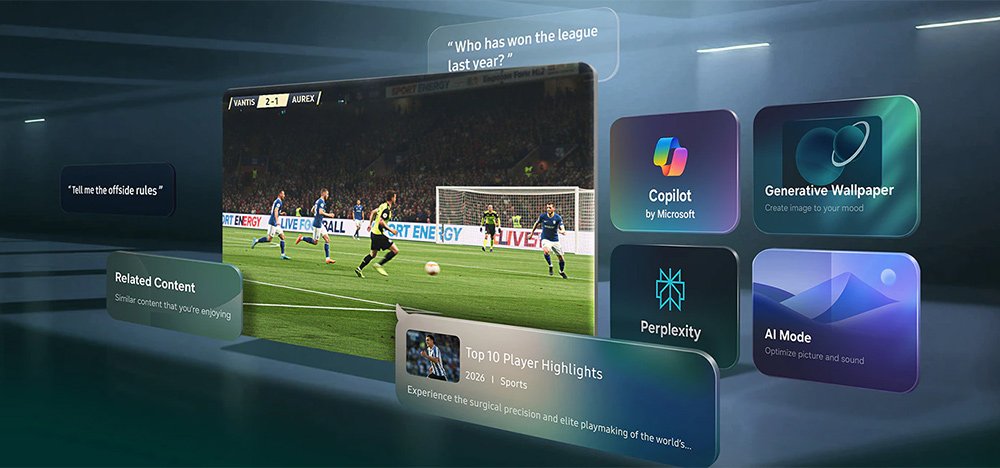 Samsung Vision AI Companion Tivi Samsung 4K 70 Inch UA70U8500H