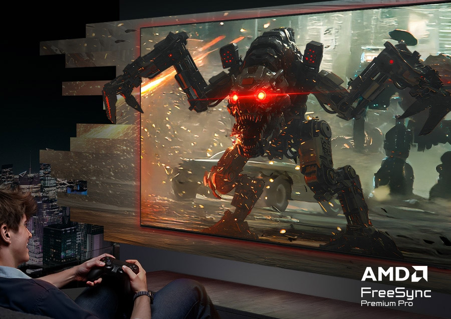 Công nghệ FreeSync Premium Pro Tivi Samsung Micro RGB 4K 65 Inch MRA65R95HX