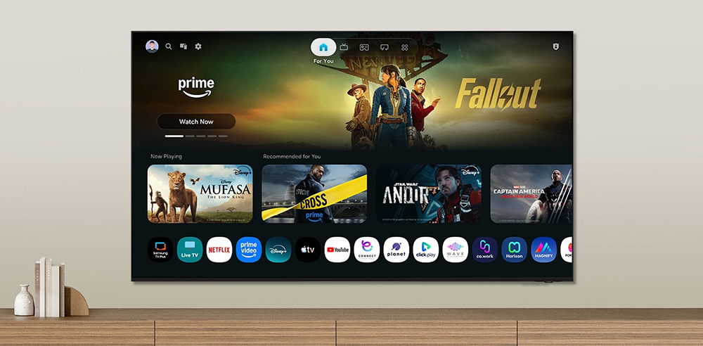 Hệ điều hành One UI Tizen Tivi Samsung Micro RGB 4K 85 Inch MRA85R95HX