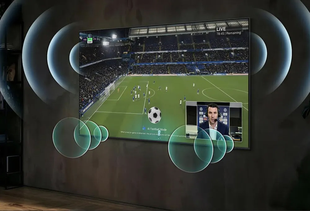 Chế độ Bóng đá AI Pro Tivi Samsung Micro RGB 4K 85 Inch MRA85R95HX