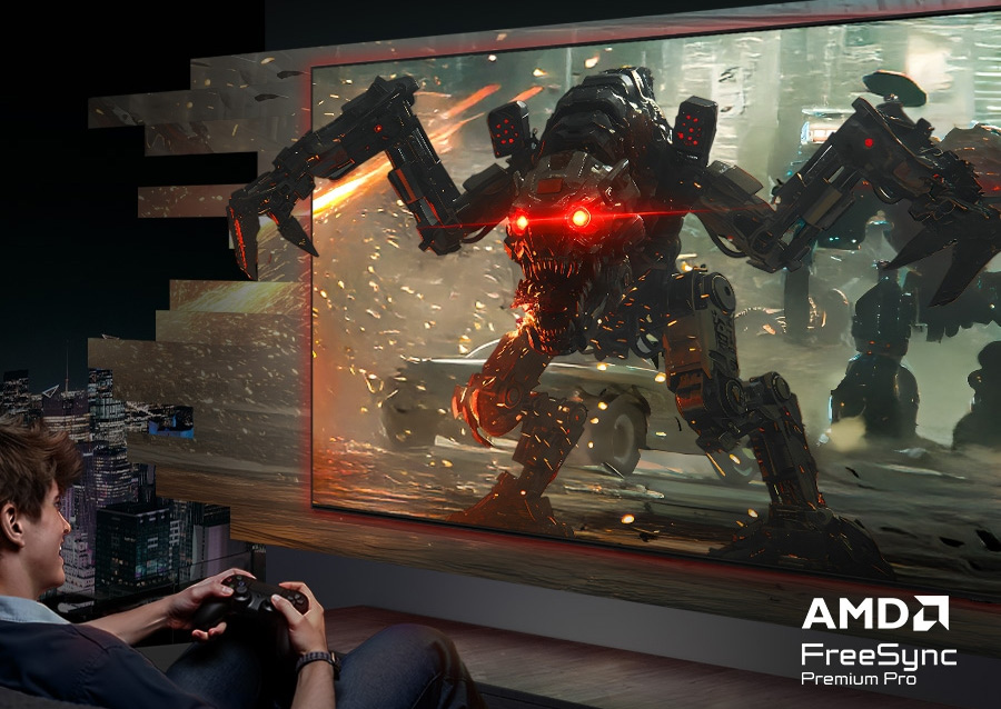 FreeSync Premium Pro giúp bạn chơi game mượt mà, độ trễ thấp