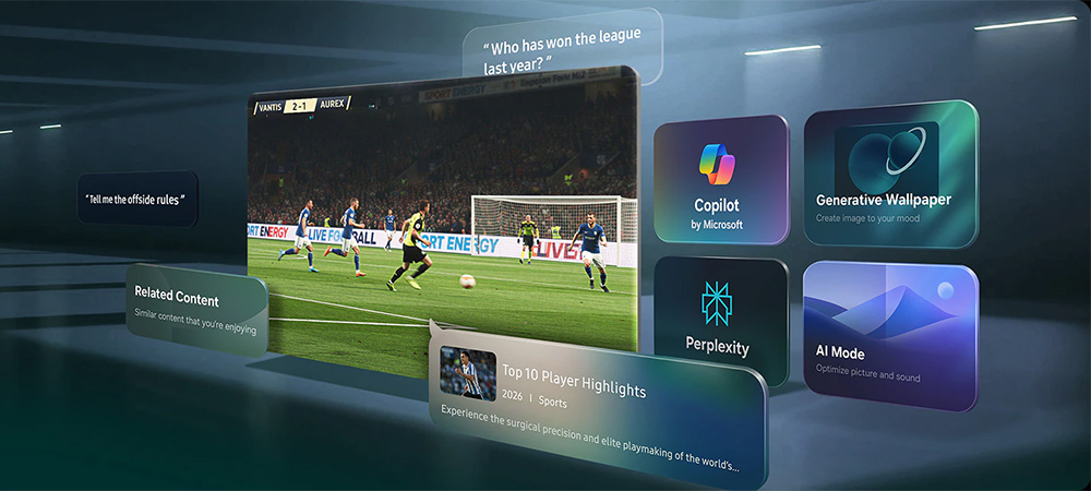 Samsung Vision AI Companion Tivi Samsung OLED 4K Vision AI 55 Inch QA55S90HA