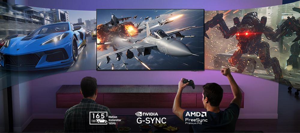 Tối ưu trải nghiệm chiến game Tivi Samsung OLED 4K Vision AI 77 Inch QA77S90HA