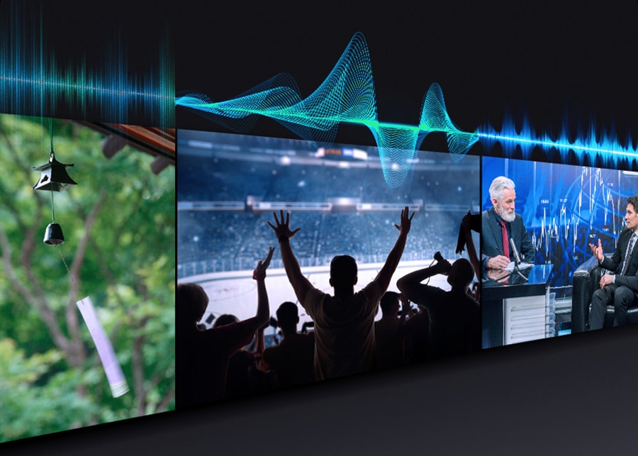 Công nghệ Adaptive Sound Pro Tivi Samsung OLED 4K Vision AI 83 Inch QA83S90HA