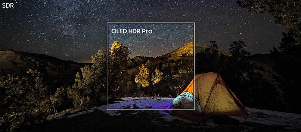 Công nghệ OLED HDR Pro Tivi Samsung OLED 4K Vision AI 83 Inch QA83S95HX